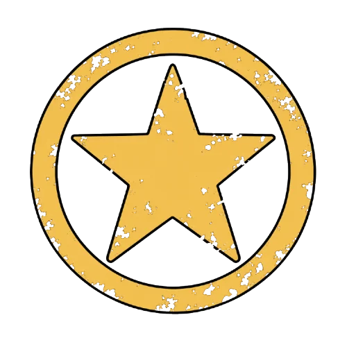 Starred ticket stamp